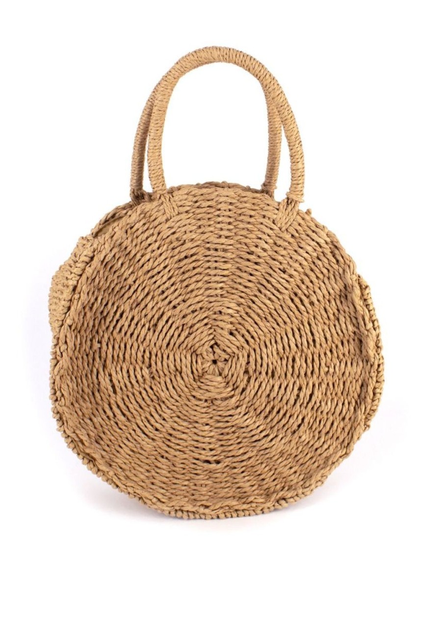 Accessoires Coton Du Monde | Sac Rond En Paille Tresse Leila