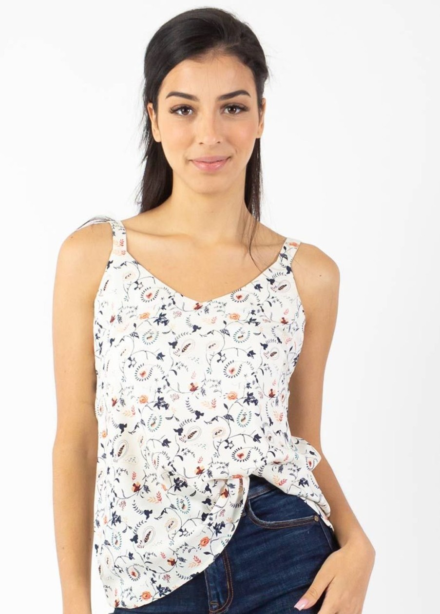 Femme Coton Du Monde | Top Fines Bretelles Anae Motif Paisley