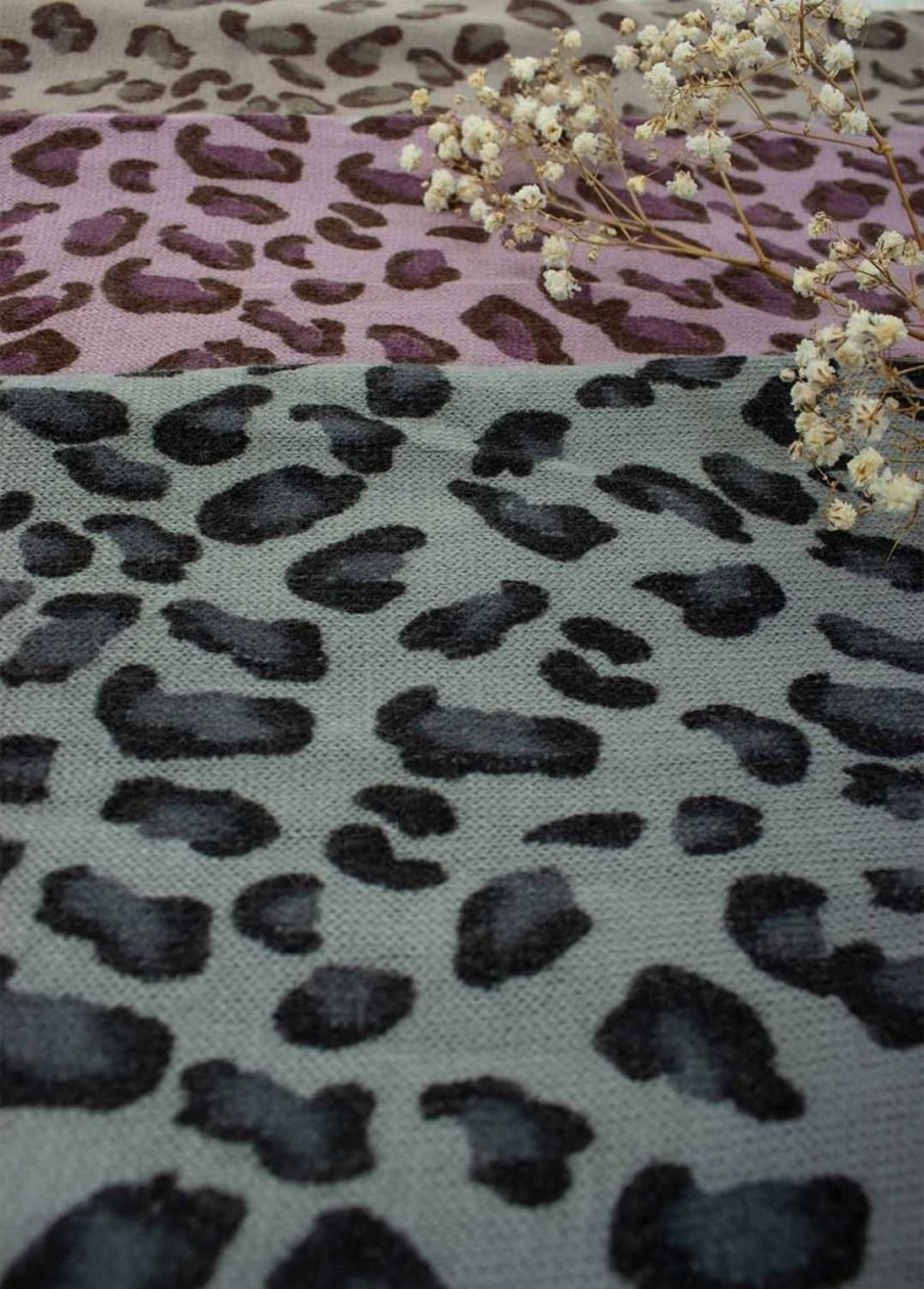 Accessoires Coton Du Monde | Echarpe Multiposition Leopard Gris