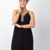 Femme Coton Du Monde | Robe Longue Boheme Chic Tendance Tiara E Noir