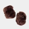 Accessoires Coton Du Monde | Poignets Fourrure Marron