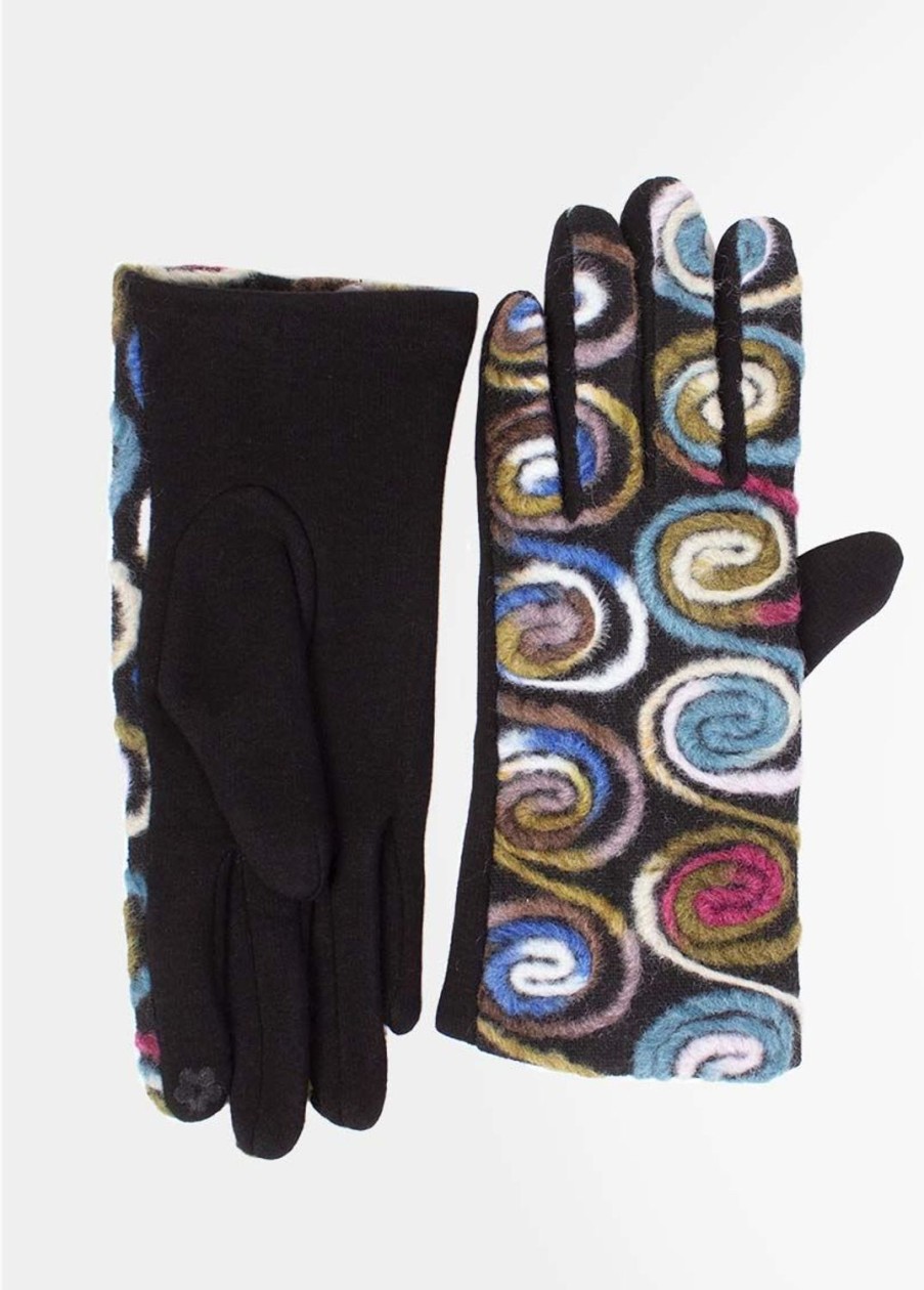 Accessoires Coton Du Monde | Gants Ethniques Bleu