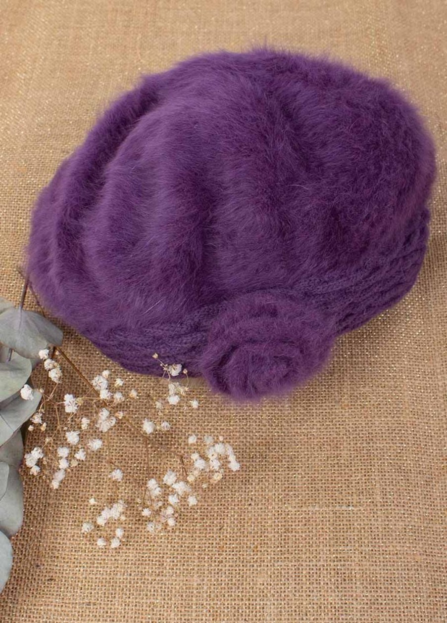 Accessoires Coton Du Monde | Beret Violet