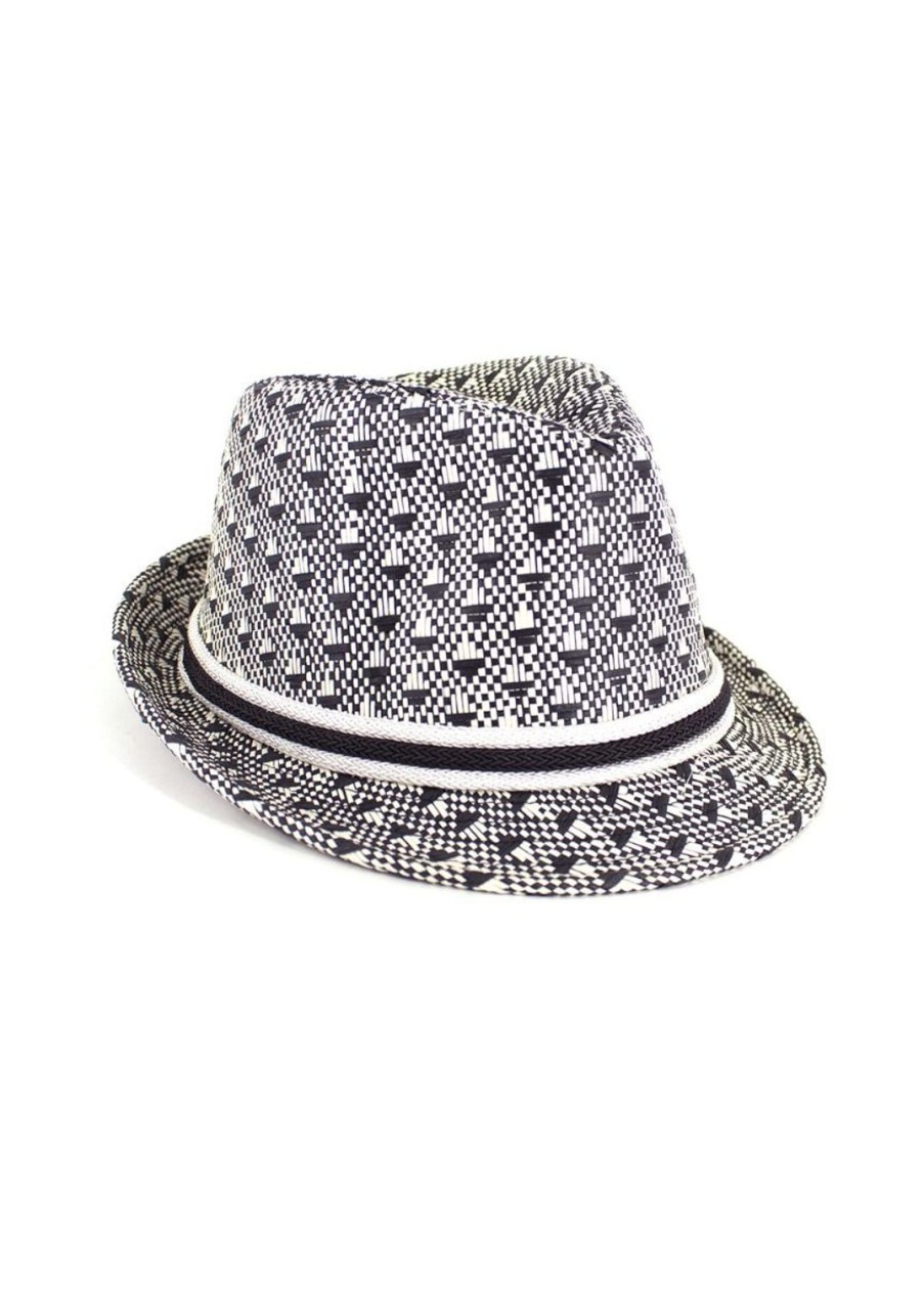 Accessoires Coton Du Monde | Borsalino Noir Motifs Motif Noir