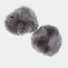 Accessoires Coton Du Monde | Poignets Fourrure Anthracite