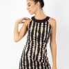 Femme Coton Du Monde | Robe Courte En Coton Cecilia Col Rond Imprime Africain African Vibes