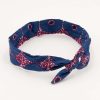 Accessoires Coton Du Monde | Bandeau Africain Twist 01 Bleu