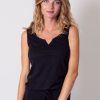 Femme Coton Du Monde | Robe Longue En Coton Sans Manches Nadine E Noir